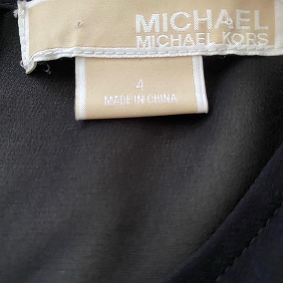 Pre-owned Michael Michael Kors Geo-Print Dress, Black/Cream, size 4 - Picture 12 of 13